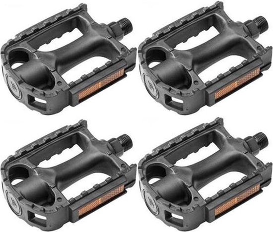 F2GO Fiets pedalen trapper - antislip - extra grip - 2 paar - zwart van F2GO
