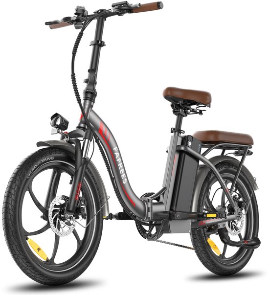 Fafrees 25AH Elektrische vouwfiets – E-Bike - 20 x 3.0 Inch Banden - Maximaal bereik 150 km - Shimano 7 versnellingen - 20 Inch opvouwbare City Commuter E-Bike – Elektrische stadsfietsen– Grijs