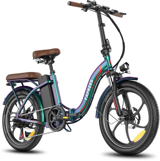 Fafrees 25AH Elektrische vouwfiets – E-Bike - 20 x 3.0 Inch Banden - Maximaal bereik 150 km - Shimano 7 versnellingen - 20 Inch opvouwbare City Commuter E-Bike – Elektrische stadsfietsen– Kleurrijk