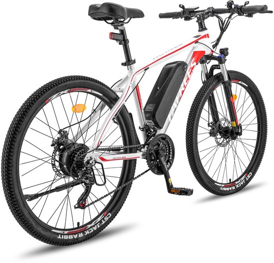 Fafrees 26 inch Elektrische Mountainbike - 250W Motor - Shimano 21 versnellingen - Mechanische Schijfremmen - Elektrische Fiets– Roestbestendige aluminiumlegering – 13AH –IPX4 Stadsfiets –Trekkingfiets –Wit
