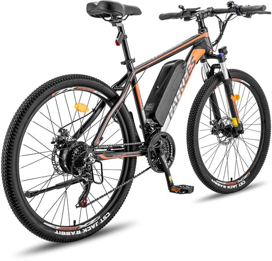 Fafrees 26 inch Elektrische Mountainbike - 250W Motor - Shimano 21 versnellingen - Mechanische Schijfremmen - Elektrische Fiets– Roestbestendige aluminiumlegering – 13AH –IPX4 Stadsfiets –Trekkingfiets –Zwart