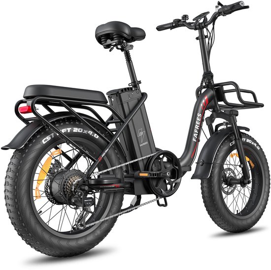 FAFREES F20 MAX Opvouwbare Elektrische Fiets – 48V 30Ah Accu, 160km Bereik, 20"x4.0" Vetbanden, 7-Speed Shimano, Dubbel Geveerd