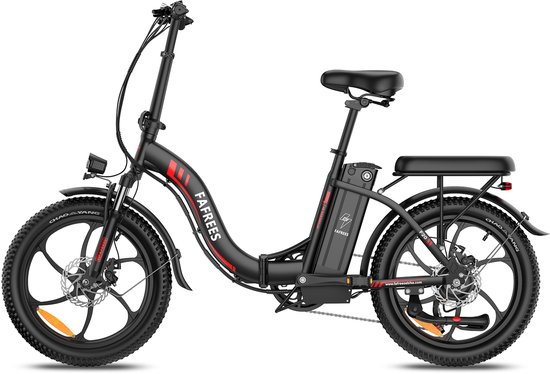 Fafrees F20 Opvouwbare Elektrische Fiets – 20" Vetbanden, 36V 18Ah Accu, 120km Bereik, 7-Speed Shimano, Dubbel Geveerd