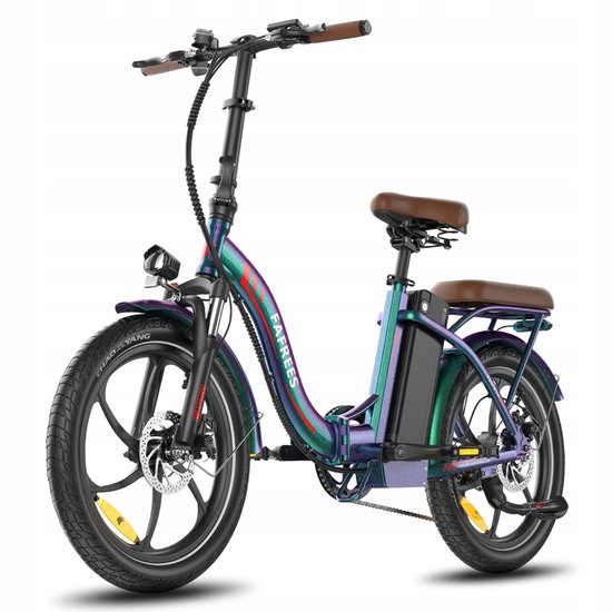 Fafrees F20+ Pro Opvouwbare Elektrische Fiets – 36V 25Ah Accu, 120km Bereik, 7-Speed Shimano, 20"x3.0" Banden – Groen van FAFREES