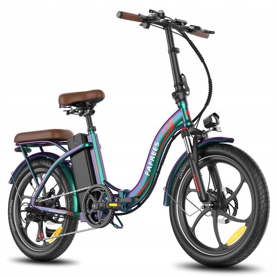 Fafrees F20+ Pro Opvouwbare Elektrische Fiets – 36V 25Ah Accu, 120km Bereik, 7-Speed Shimano, 20"x3.0" Banden – Paars van FAFREES