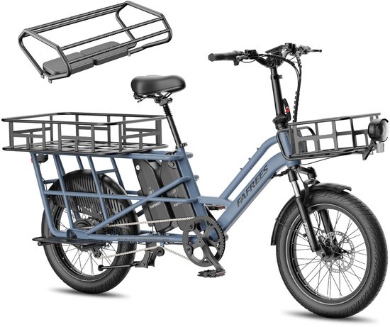 FAFREES F20 Rover Compacte 20'' Fat-Tire E-Bike – 48V 15Ah Accu, 80km Bereik, 55Nm Koppel, Hydraulische Remmen –Blauw