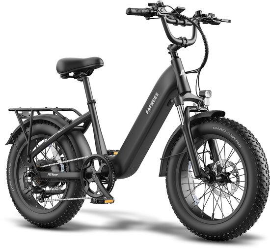 FAFREES F20 Rover Compacte 20'' Fat-Tire E-Bike – 48V 15Ah Accu, 80km Bereik, 55Nm Koppel, Hydraulische Remmen – Zwart