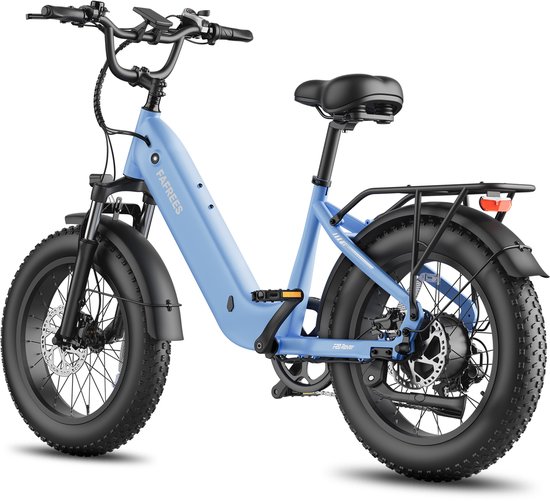 FAFREES F20 Rover Compacte Fat-Tire E-Bike – 48V 15Ah Accu, 80km Bereik, 55Nm Koppel, Hydraulische Remmen-Blauw