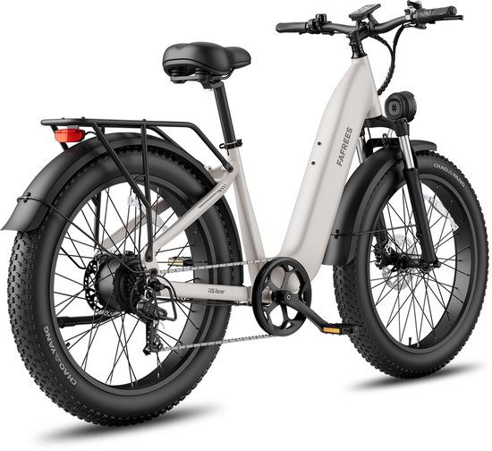 FAFREES F26 Rover Full-Size All-Terrain E-Bike – 48V 20Ah Accu, 95km Bereik, 55Nm Koppel, 26"x4.0" Vetbanden-Grijs