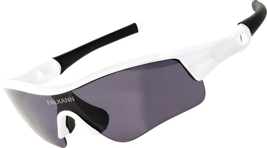 Falkann X Gepolariseerde Fietsbril Set - Sportbril / Zonnebril - UV400 - Wit / Zwart