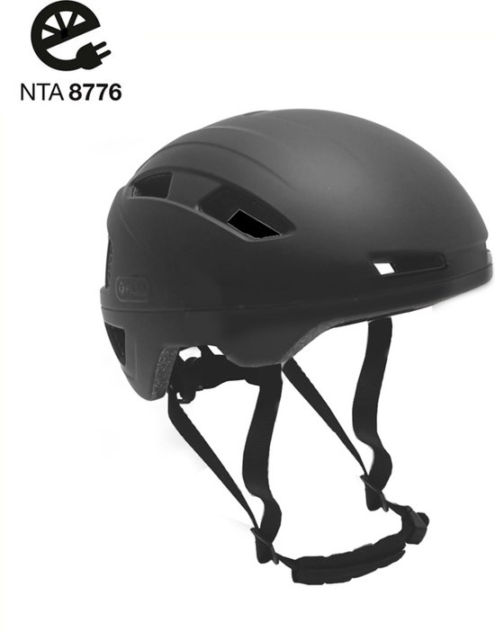 Falkx Speedpedelec Helm - Mat Zwart - NTA8776 Fietshelm - Small