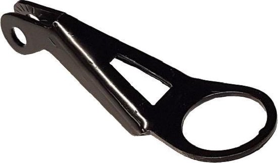 Falkx Zwarte stalen koplamp snephaak - duurzaam en compatibel - 25 mm binnendiameter