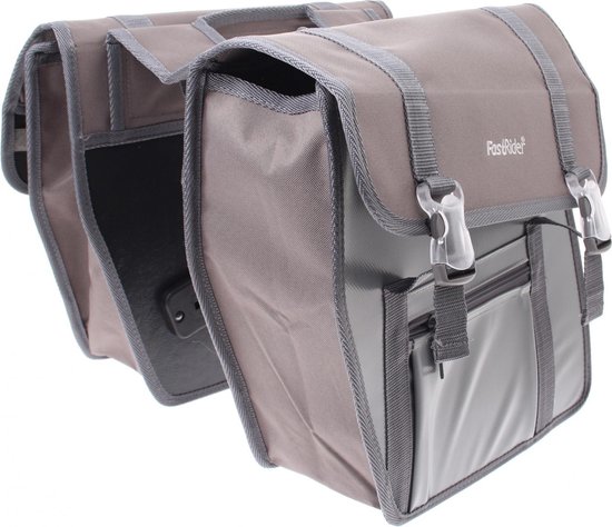 FastRider Hybride - Dubbele Fietstas - 24 L - Grijs