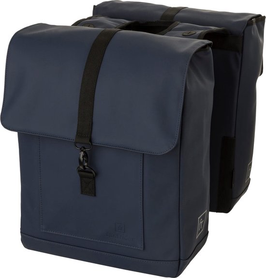 Fastrider Jaxx II Dubbele Fietstas - Basics MIK - Fietstassen 28L - Waterafstotend - Blauw van Merkloos