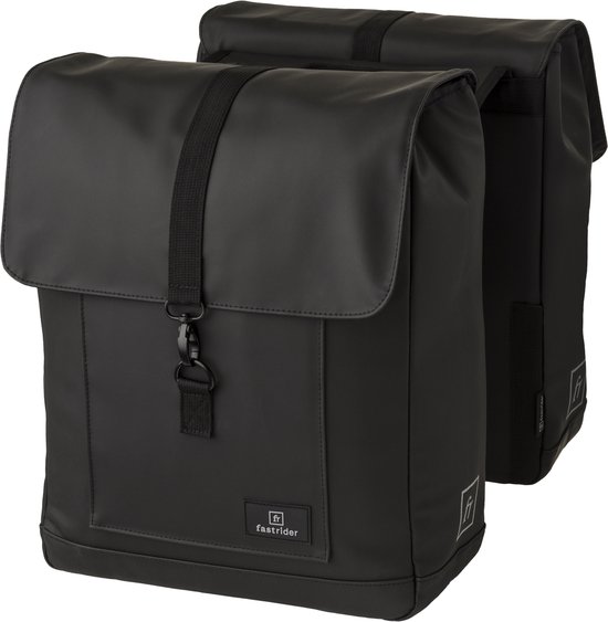 Fastrider Jaxx II Dubbele Fietstas - Basics MIK - Fietstassen 28L - Waterafstotend - Zwart van Merkloos