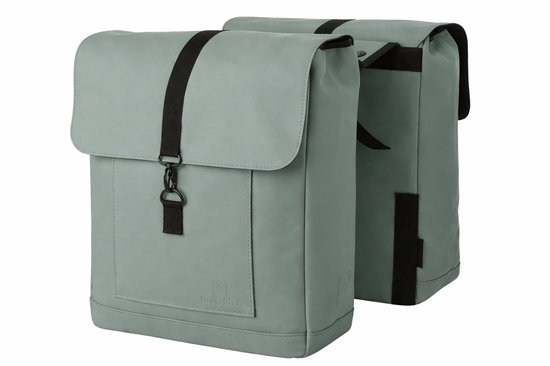 Fastrider Jaxx II Dubbele Fietstas – MIK-Compatibel – 28L – Waterafstotend – incl. Laptopvak – Eucalyptus