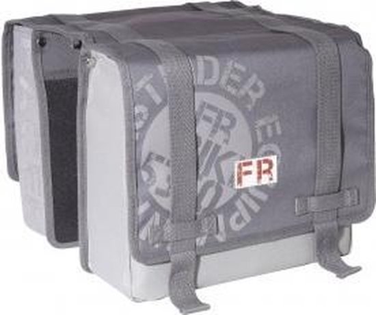 FastRider Racer Youth Dubbele Fietstas - 18 L - Grijs van FastRider