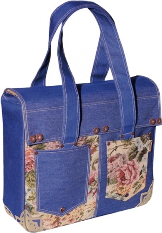 FastRider Shopper Enkele Fietstas - 17L - Blauw