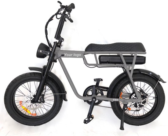 FATVOLT EB2 Fatbike - 20 inch - 250W motor - 80 km actieradius - grijs van Merkloos