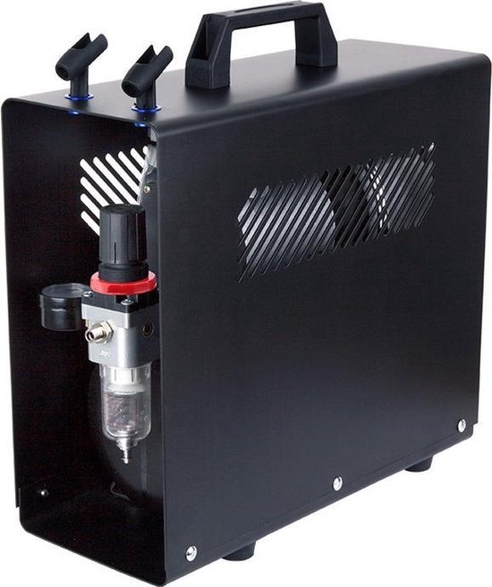 Fengda FD-196A(AS-196A) Airbrush mini compressor - met luchttank - max 6 bar