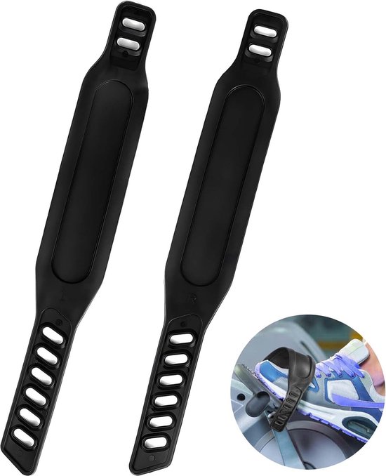 fiets accessoires, fiets riemen, pedal straps, Hometrainer pedaalriemen 1 paar - rubberen pedaalriemen - verstelbare lengte universele pedaalriem - rubberen antislip hometraineronderdelen, Krachtstationaccessoires van Merkloos