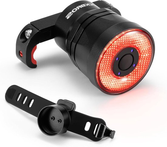Fiets Achterlicht - Fietslamp Rem Sensor - Veilig Fietsen - Slimme Rem Sensor - 40x34x34 mm - Zwart