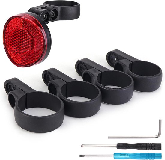 Fiets Achterlicht - Fietslamp Veiligheid - Nachtelijke Ritten - Met Airtag Compatibel - 13 x 9 x 5 cm - Rood