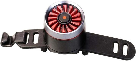 Fiets Achterlicht - Waarschuwingslamp LED - Veiligheidswaarschuwing Fietsen - Intelligente Sensor - 4 x 3 x 3 cm - Zilver