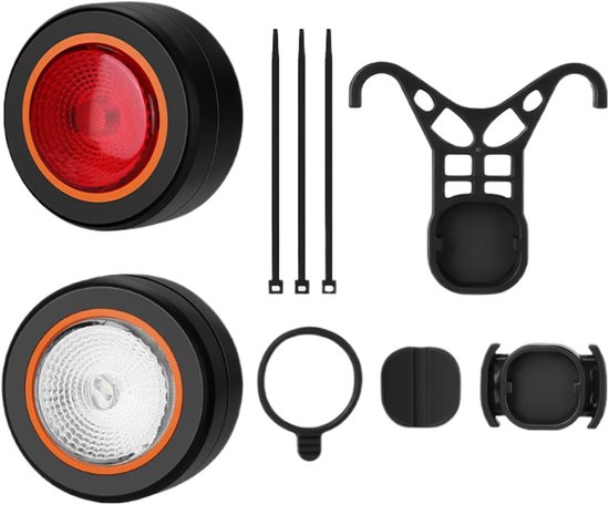 Fiets Achterlicht - Waarschuwingslicht Fiets - Veilig Fietsen - Magnetische Bevestiging - 5 Standen - Zwart