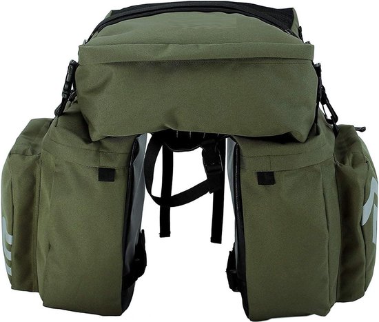 Fiets achterrek tas - waterdichte fietstas - 37L - zadeltas voor mountainbike met afneembare schouderriem - reflecterend bord Waterproof bicycle bag van Kono