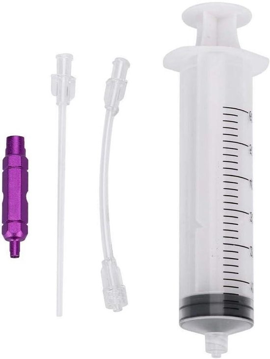Fiets Band Injector - Tubeless Sealant Tool - Banden Onderhoud - Vochtige Kit Injectie - 60 ml Inhoud - Paars