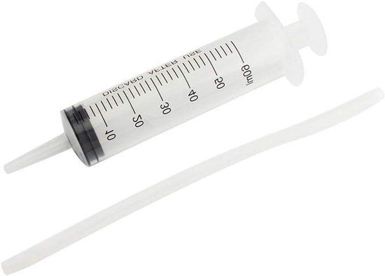 Fiets Band Sealant Injector - Banden Injectie Spuit - Tubeless Banden Vullen - Compleet met Slang - 20.5 cm Slang