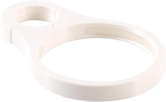 Fiets Bekerhouder - Stuur Accessoire - Dranken Meenemen - Snelle Bevestiging - 19 x 13 cm - Wit