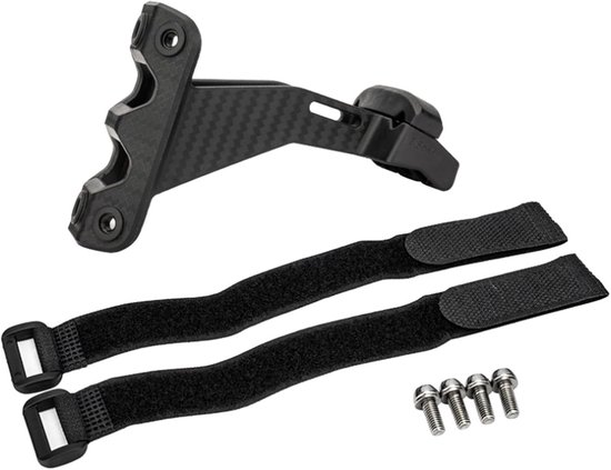 Fiets bidonhouder adapter - Dubbele fleshouder - Extra hydratatie - Lichtgewicht PC materiaal - 12x8.5x6cm - Zwart