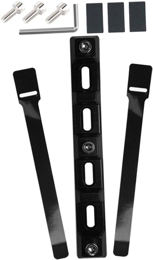 Fiets Bidonhouder Adapter - Fleshouder Extender - Extra Flessen Meenemen - Universele Compatibiliteit - 15x2x1 CM - Zwart