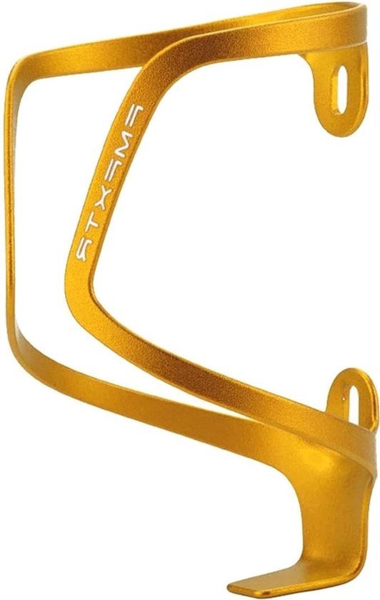 Fiets Bidonhouder - Fleshouder Fiets - Veilig Fles Vervoeren - Ultralicht Aluminium - 120x70mm - Goud