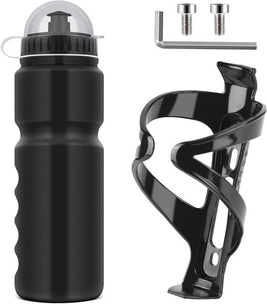 Fiets Bidonhouder met 750ml BPA-vrije Bidon, Lichtgewicht en Duurzaam voor Racefietsen en Mountainbikes, Onmisbaar voor Fietstochten