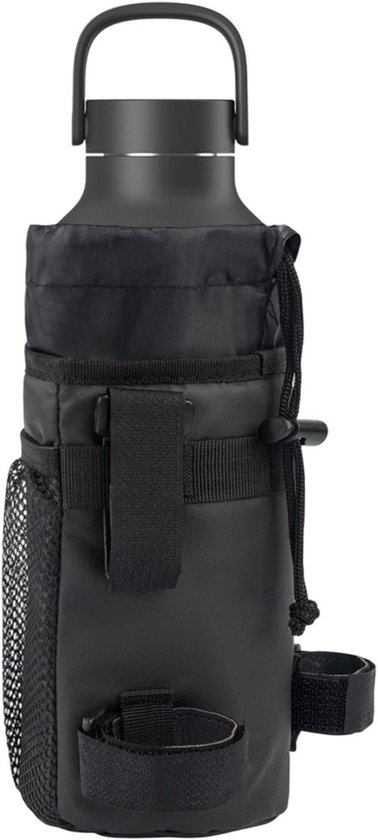 Fiets Bidonhouder - Stuur Tas - Outdoor Fietsen - Verstelbaar En Geïsoleerd - 20x10.5x10.5cm - Zwart
