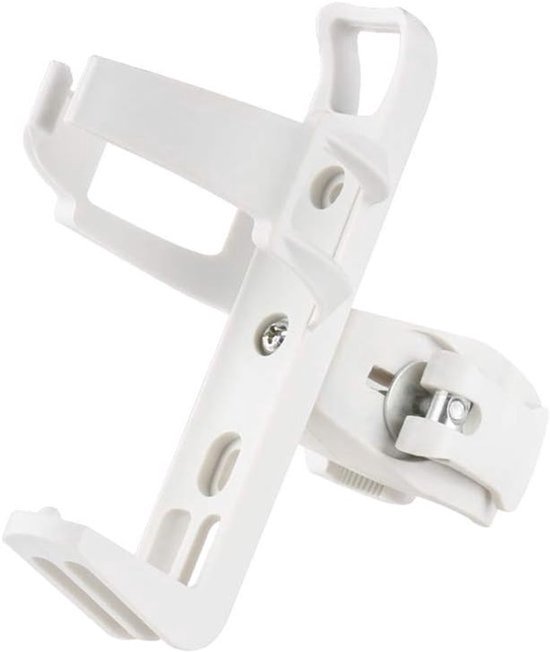 Fiets bidonhouder zonder schroeven, universele fietsbekerhouder, 360 graden draaibare fiets bidonhouder, kinderfiets volwassen fiets bidonhouder, wit
