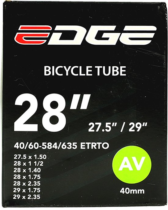Fiets Binnenband Edge 27.5/28 / 29" Inch (40/60-584/635) Autoventiel 40mm van Edge