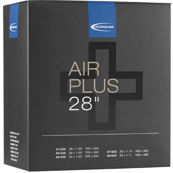 Fiets Binnenband Schwalbe AV17AP Air Plus 28" / 37/47-622 - 40mm Autoventiel van Schwalbe