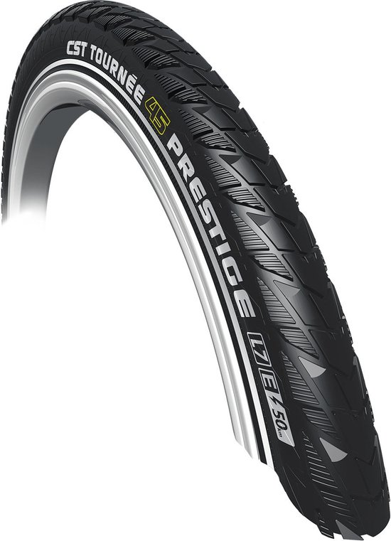 Fiets Buitenband CST Tournée Prestige 28 x 2.00" / 50-622 mm - Zwart Met Reflectie