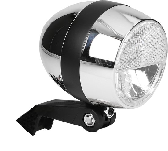 Fiets Cortina koplamp Amsterdam batterij chroom zwart