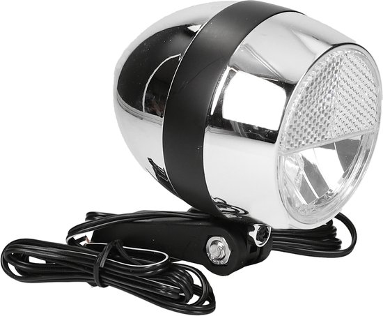 Fiets Cortina koplamp Amsterdam dynamo chroom/zwart