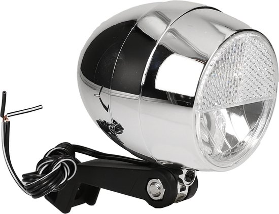 Fiets Cortina koplamp Amsterdam E-bike chroom
