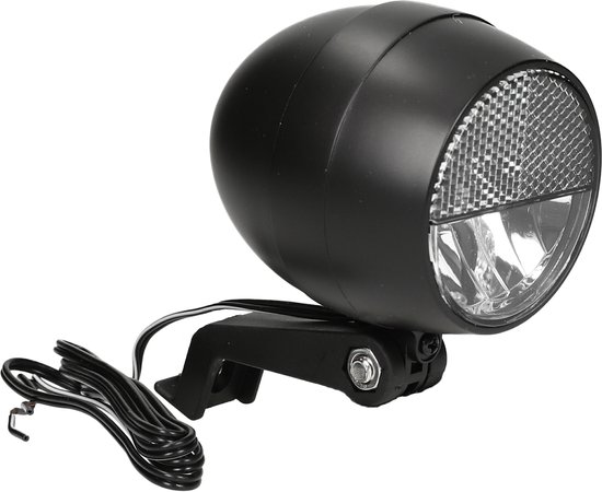 Fiets Cortina koplamp Amsterdam E-bike zwart van Fiets.