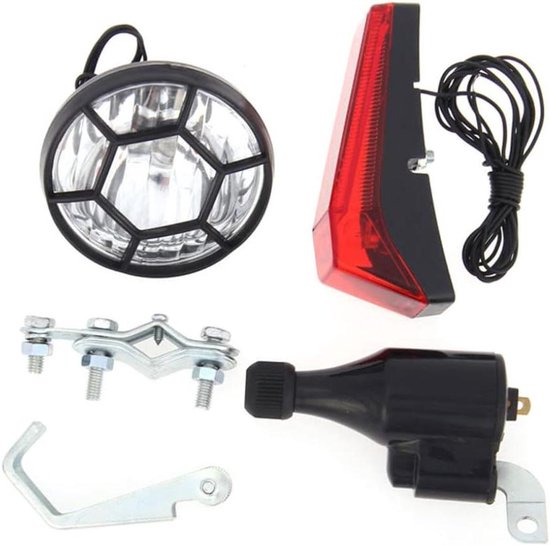Fiets Dynamo Verlichting Set - Fietslampen Dynamo - Veilig Fietsen - Geen Batterijen Nodig