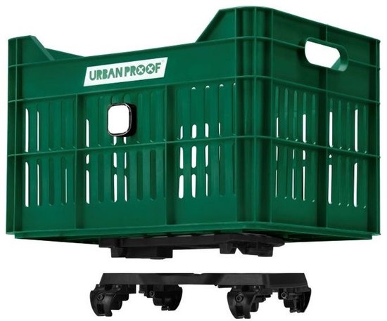 Fiets Gerecyclede fietskrat Urban Proof Click 30 liter - Retro Groen van Urban Proof