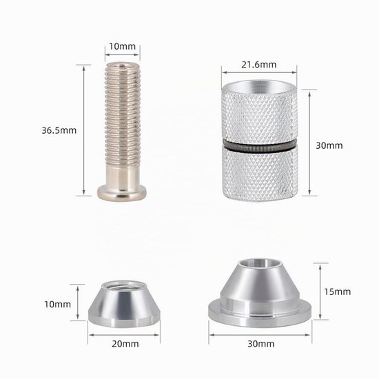 Fiets headset expander 28,6 mm voor mountainbike, BMX en racefietsen van Fiets.