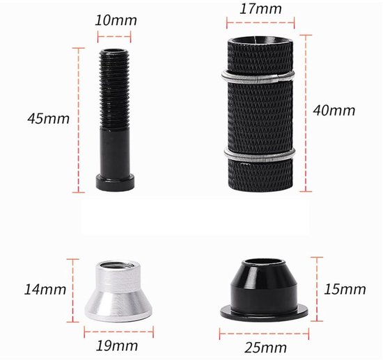 Fiets Headset Expander voor MTB Vorken van Aluminium